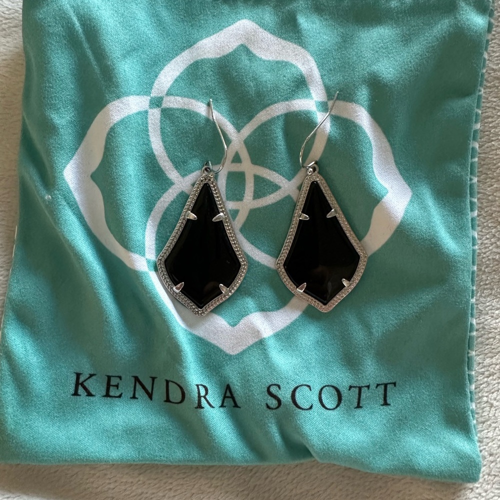 Kendra Scott Black and Silver Earrings